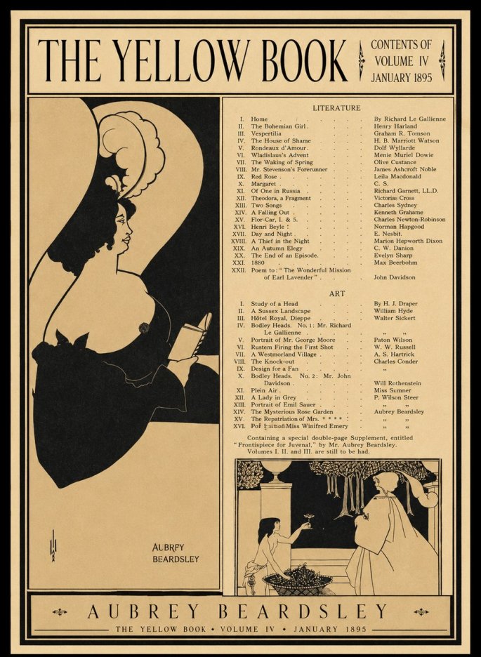 Aubrey Beardsley The Yellow Book II No1 - Plakat