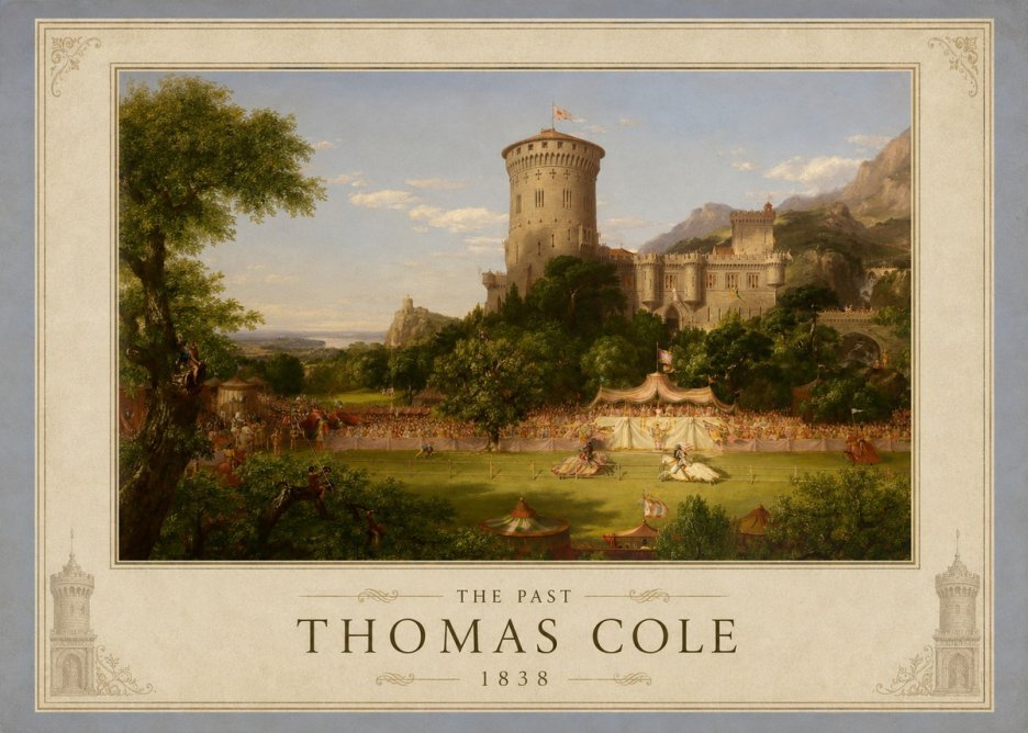 Thomas Cole The Past No1 - Plakat