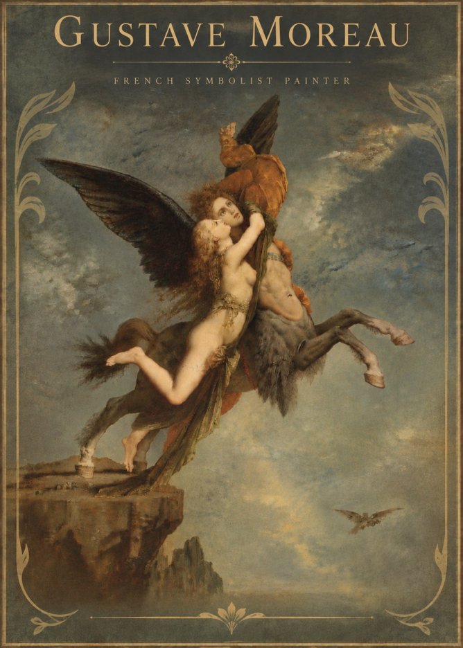 Gustave Moreau The Chimaera No6 - Plakat