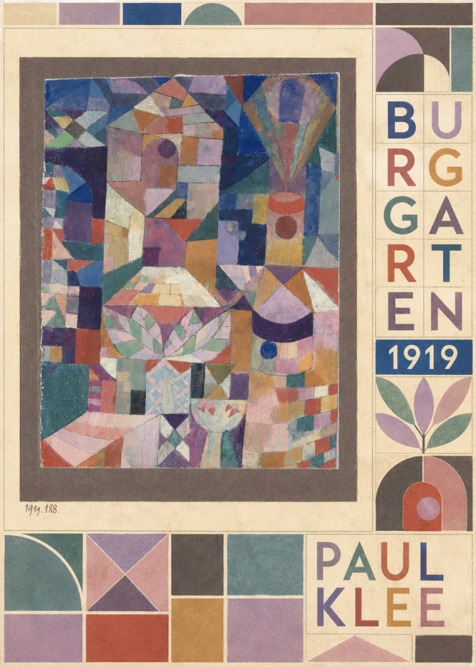 Paul Klee Burggarten No5 - Plakat