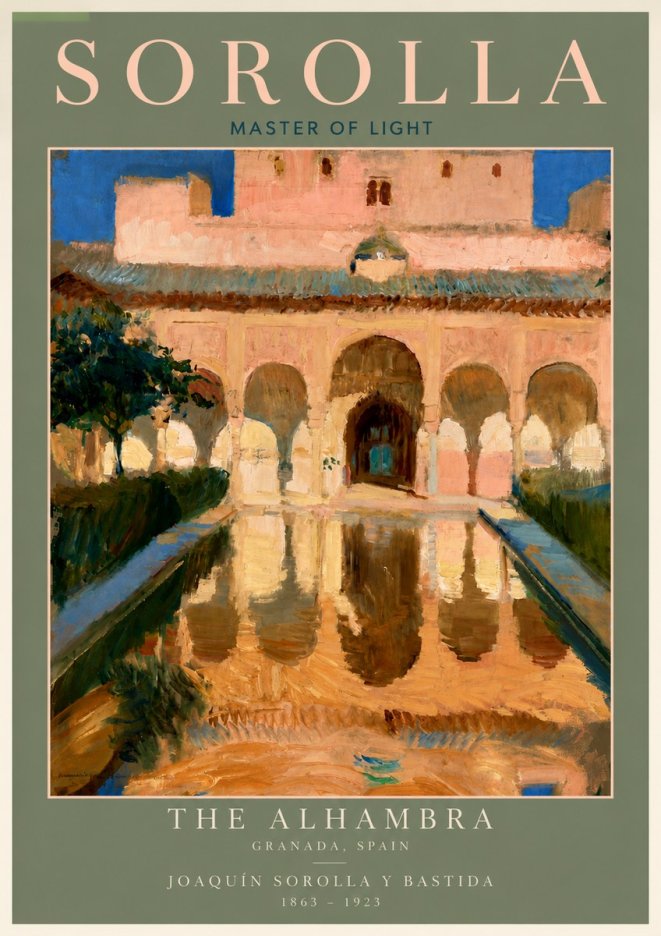 Sorolla The Alhambra No4 - Plakat