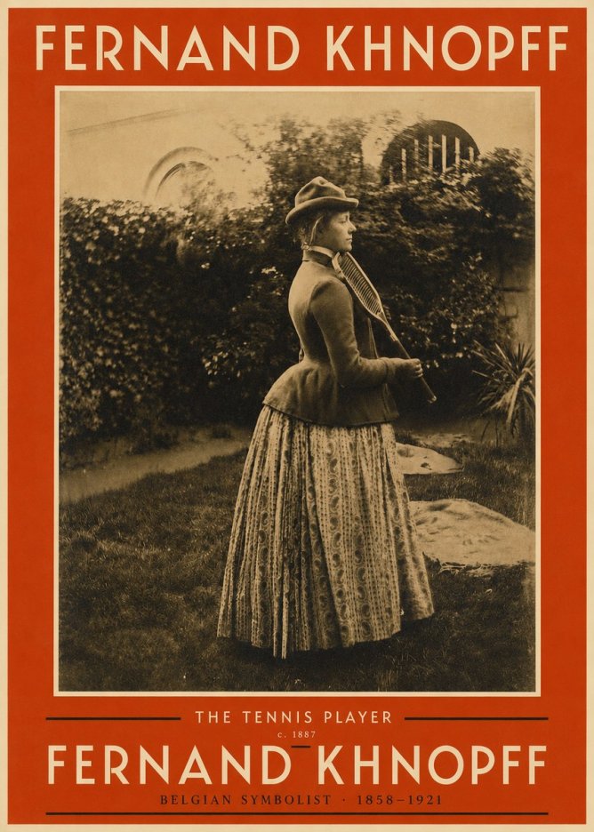 Fernand Khnopff The Tennis Player No2 - Plakat