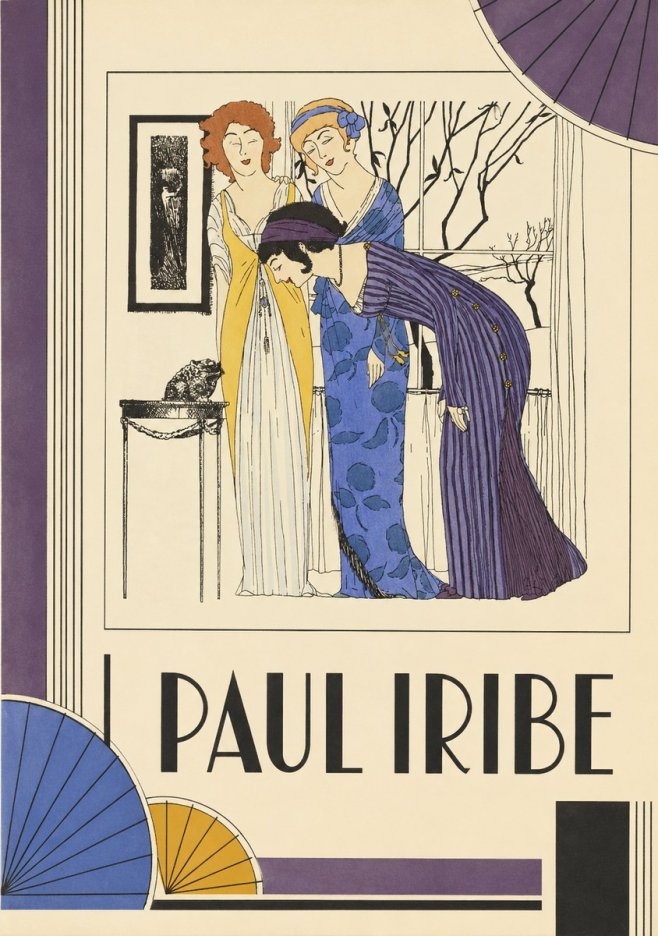 Paul Iribe Three Women and a Frog No2 - Plakat