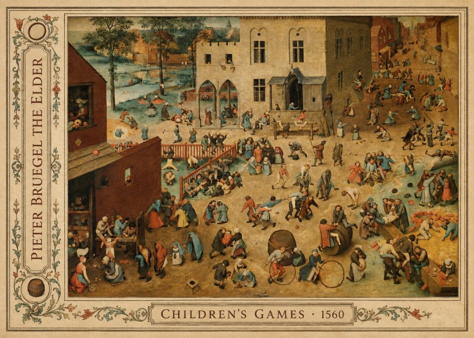 Pieter Bruegel Children's Games I No3 - Plakat