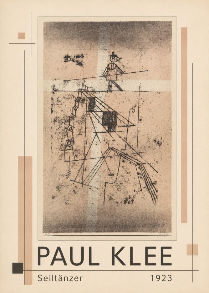 Paul Klee Seiltänzer II No1 - Plakat