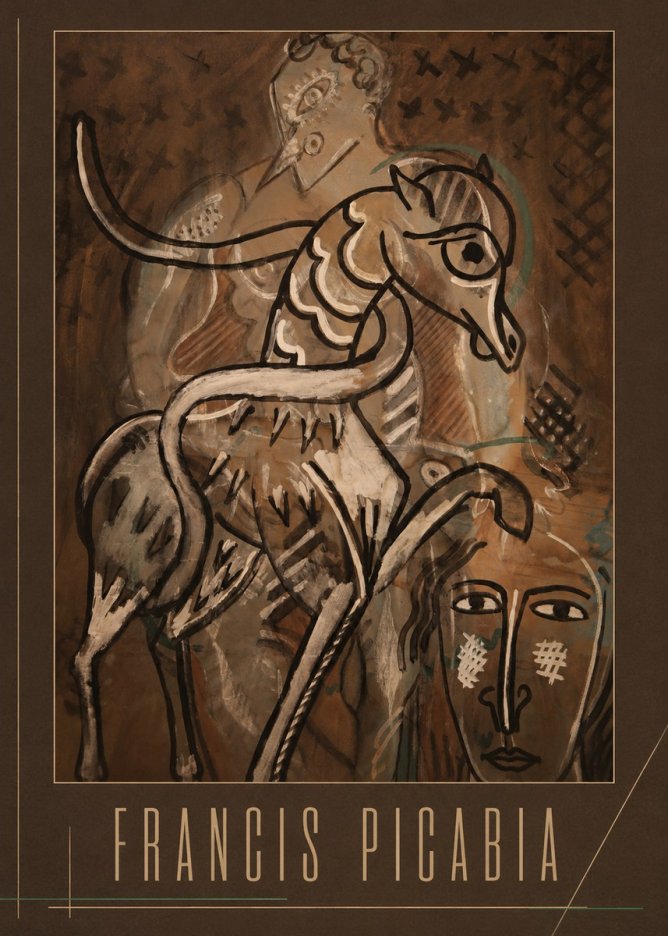Francis Picabia Stylized Figures and Horse No2 - Plakat