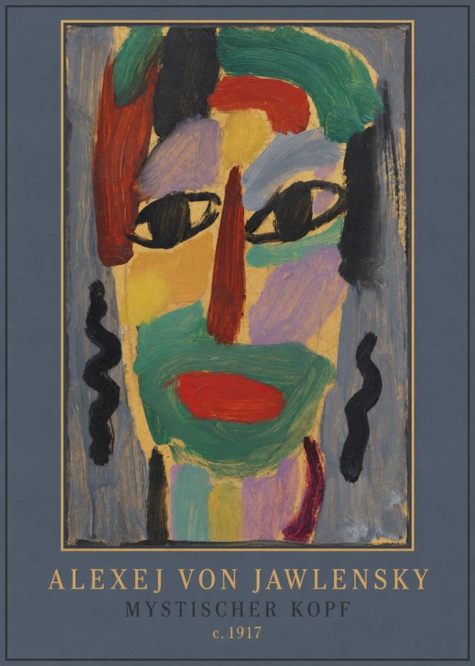 Alexej von Jawlensky Mystischer Kopf No4 - Plakat