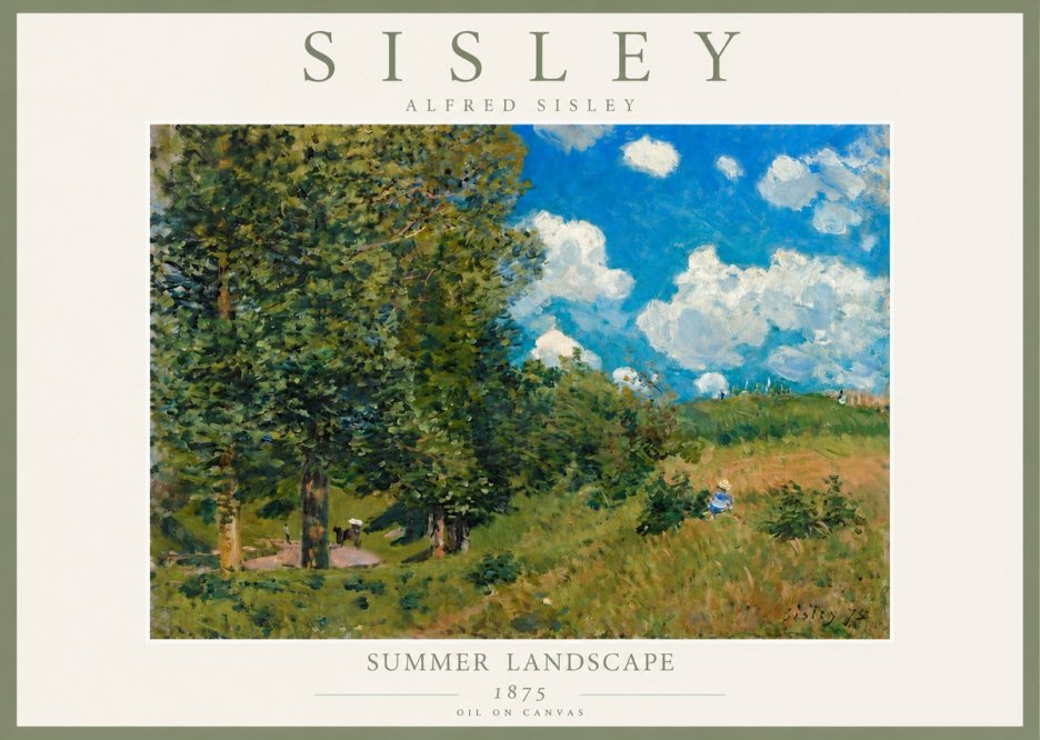 Sisley Summer Landscape No4 - Plakat