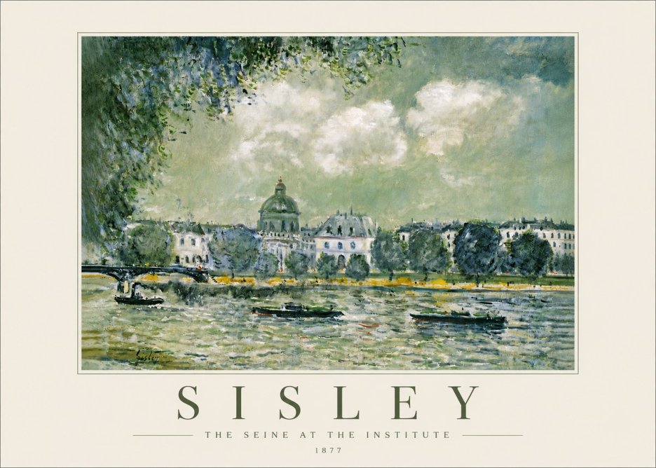 Sisley The Seine at the Institute No4 - Plakat
