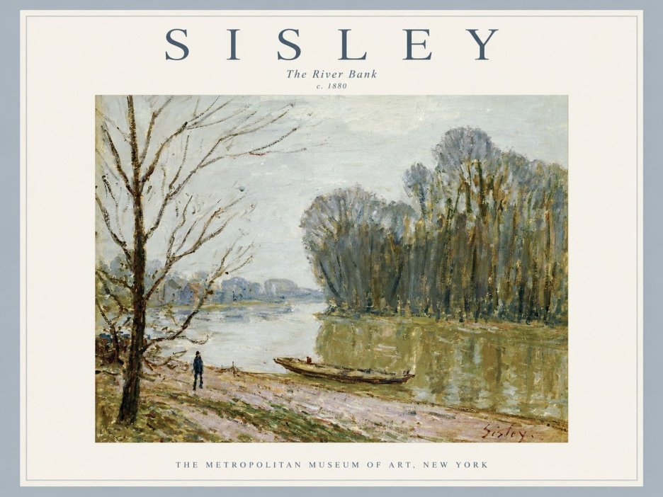 Sisley The River Bank II No2 - Plakat