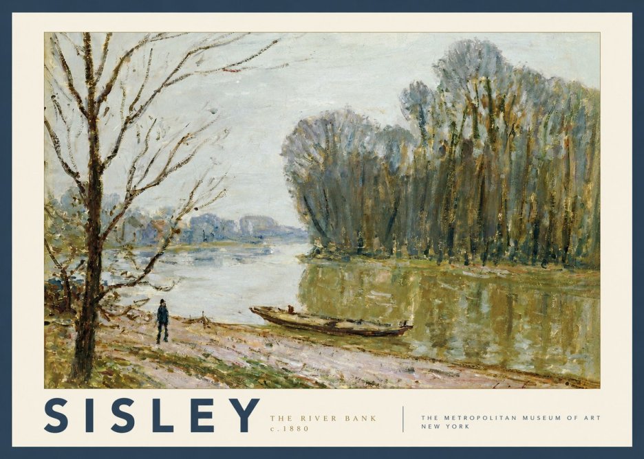 Sisley The River Bank II No3 - Plakat