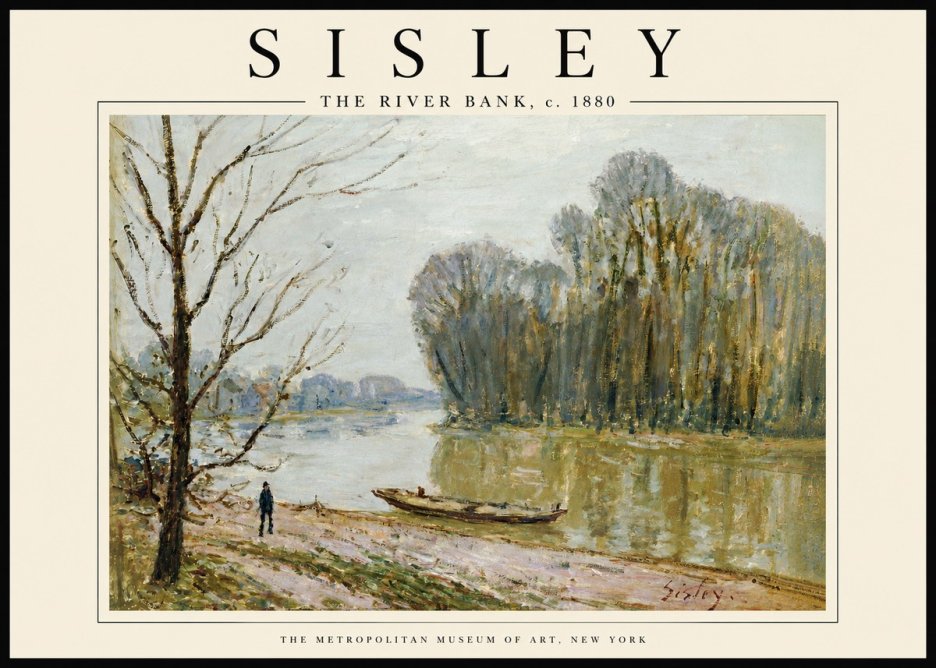 Sisley The River Bank II No5 - Plakat
