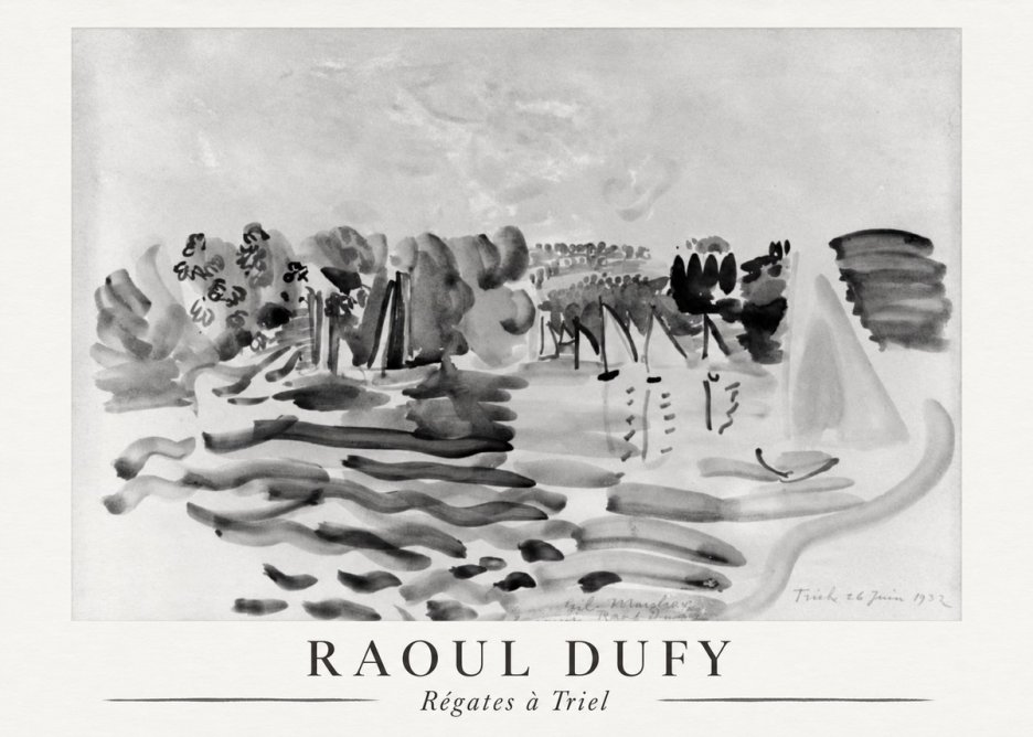 Raoul Dufy Régates À Triel No6 - Plakat