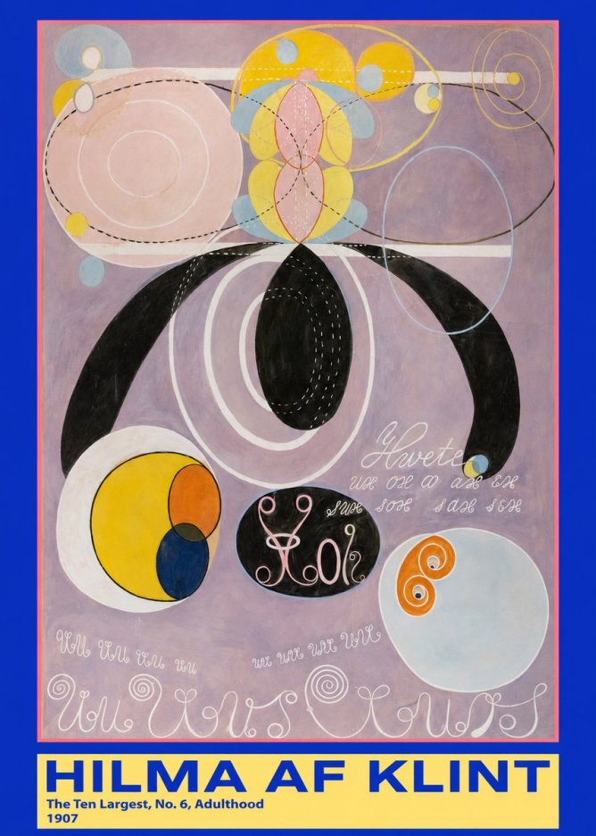 Hilma af Klint The Ten Largest, No. 6, Adulthood No3 - Plakat