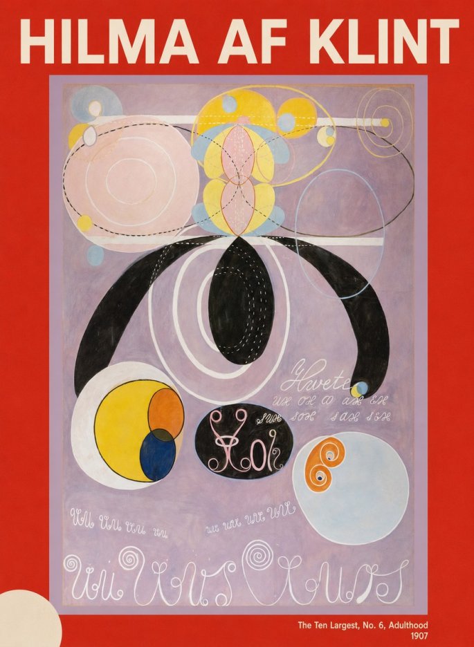 Hilma af Klint The Ten Largest, No. 6, Adulthood No5 - Plakat