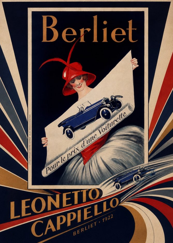 Leonetto Cappiello Berliet - Pour Le Prix D'une Voiturette No5 - Plakat