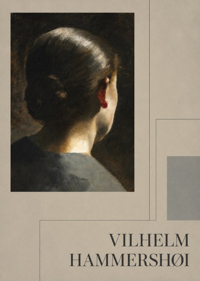 Vilhelm Hammershøi Woman from Behind No4 - Plakat