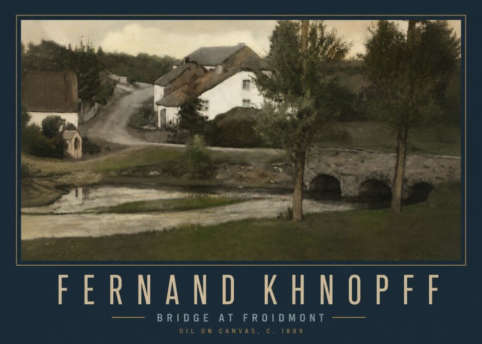 Fernand Khnopff Bridge at Froidmont No2 - Plakat