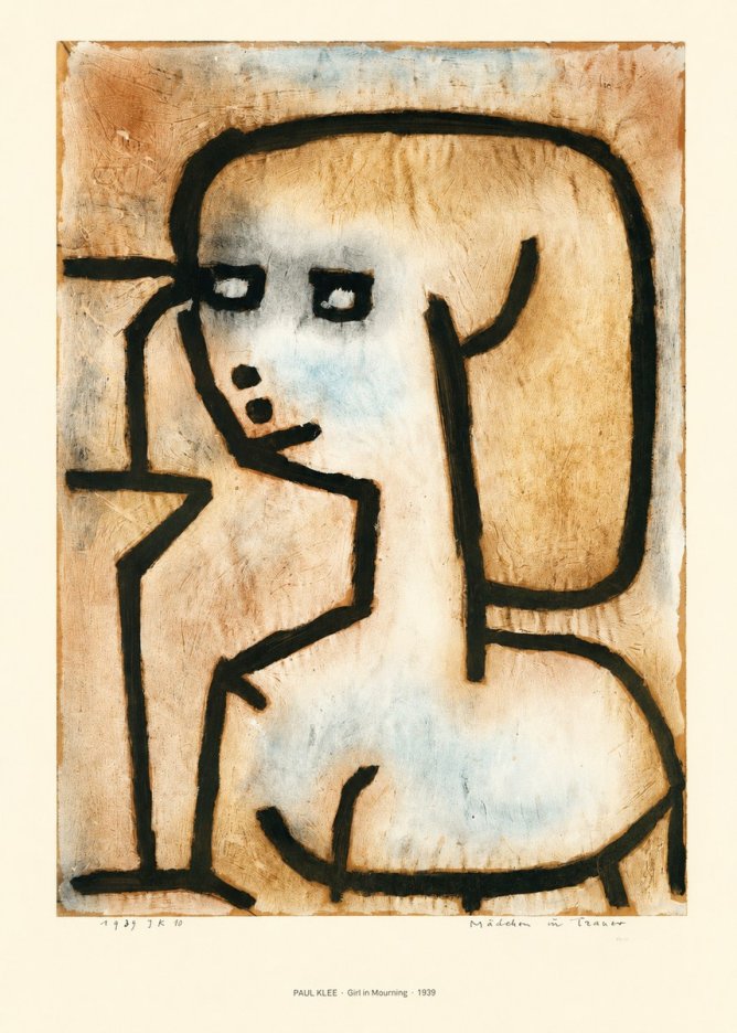 Paul Klee Girl in Mourning No6 - Plakat