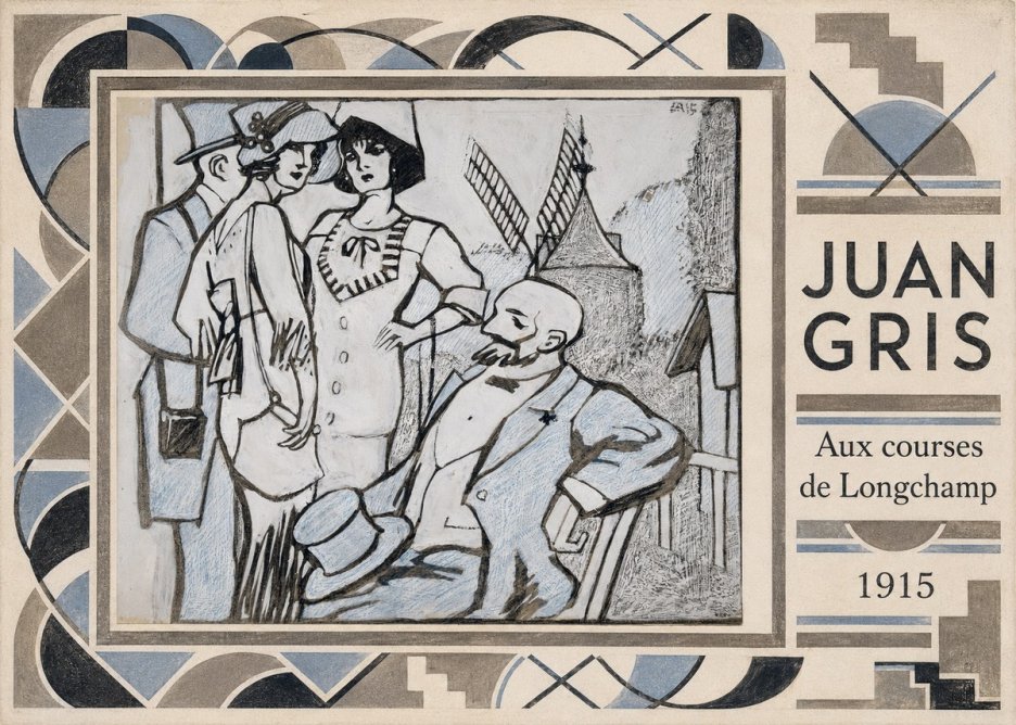 Juan Gris Aux Courses De Longchamp No5 - Plakat