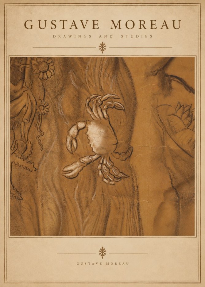 Gustave Moreau Crab Study No6 - Plakat
