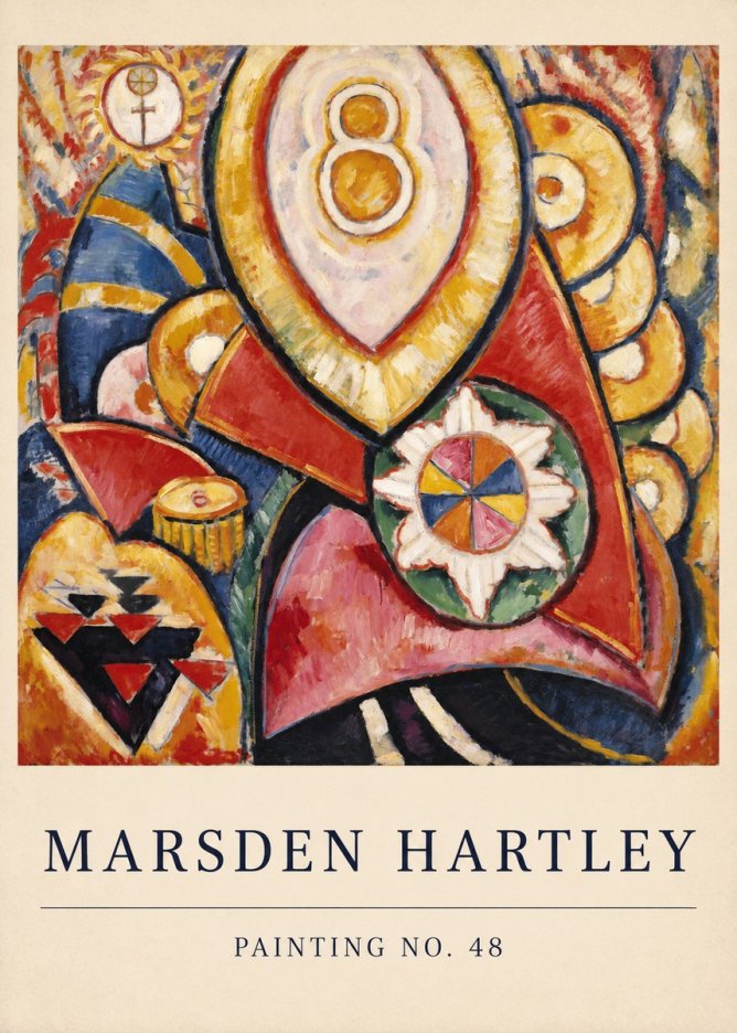 Marsden Hartley Painting No. 48 No6 - Plakat