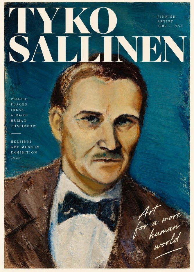 Tyko Sallinen Portrait of a Man I No5 - Plakat