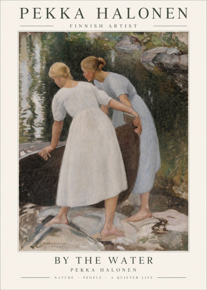 Pekka Halonen By the Water No1 - Plakat