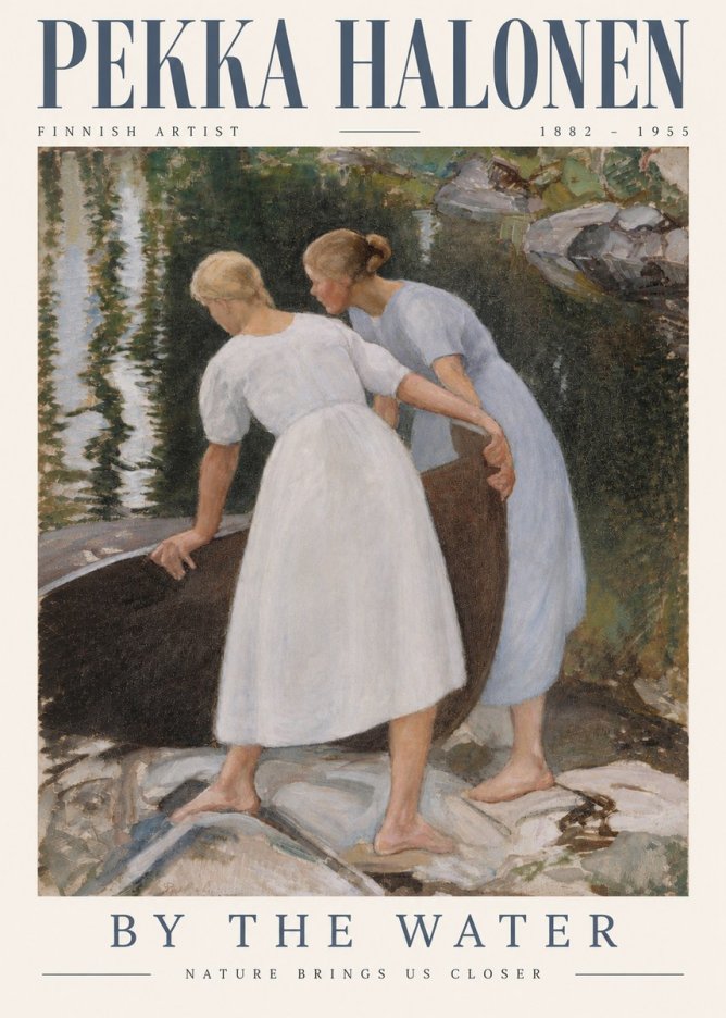Pekka Halonen By the Water No3 - Plakat