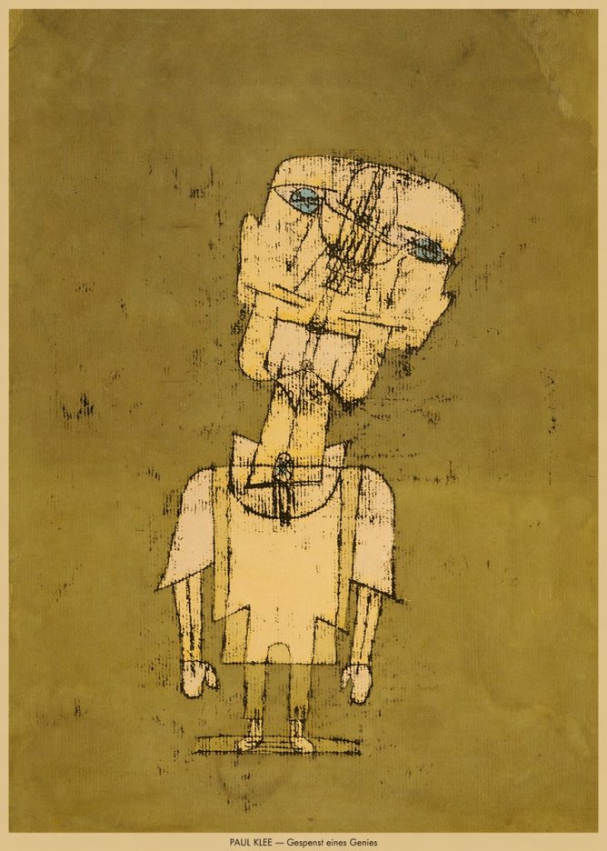 Paul Klee Gespenst Eines Genies No6 - Plakat