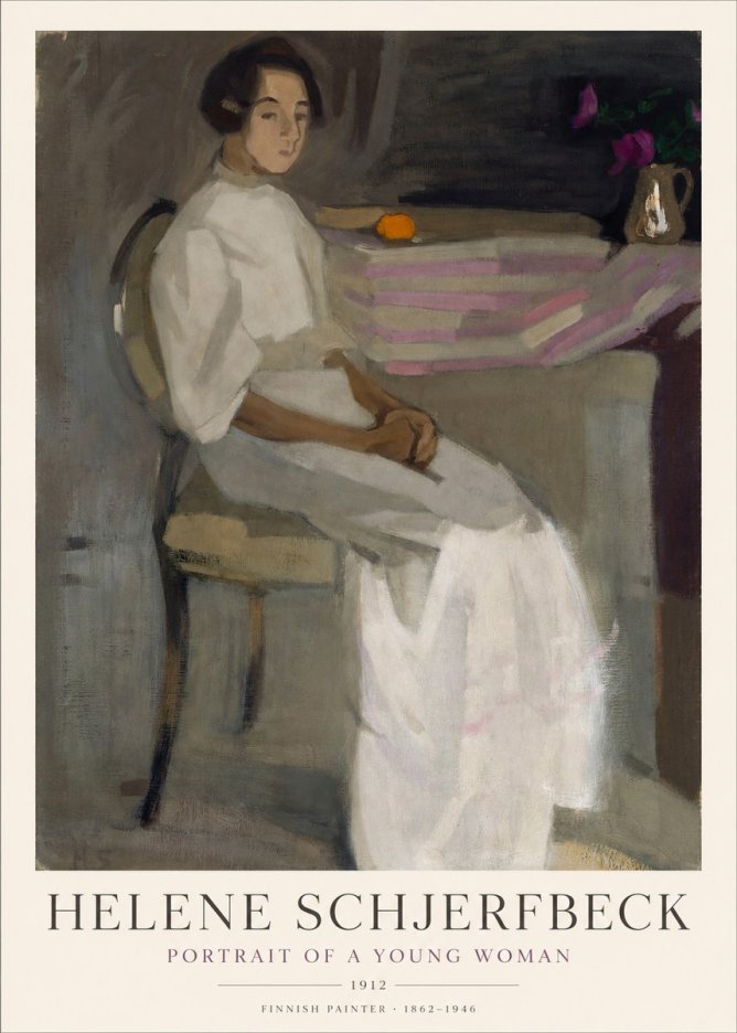 Helene Schjerfbeck Portrait of a Young Woman No1 - Plakat