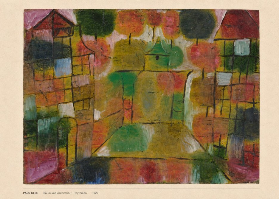 Paul Klee Baum Und Architektur--rhythmen No6 - Plakat
