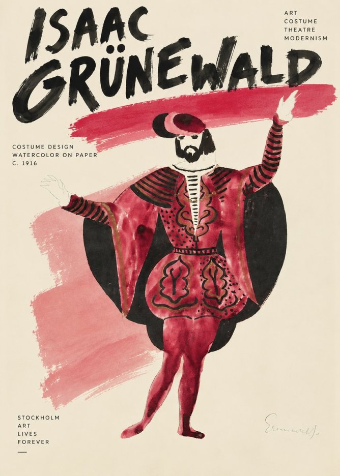 Isaac Grünewald Costume Design II No3 - Plakat