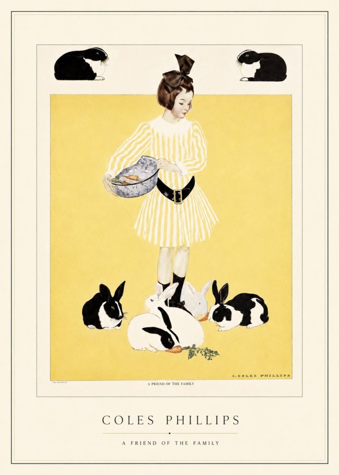 Coles Phillips A Friend of the Family No4 - Plakat