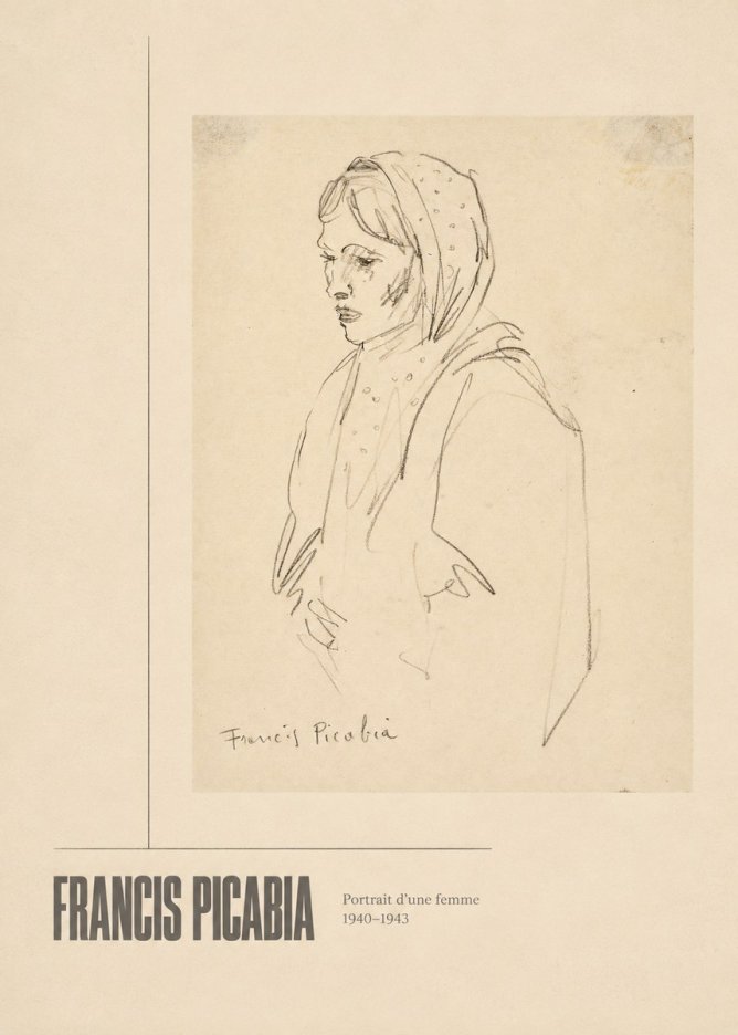 Francis Picabia Portrait D'une Femme No3 - Plakat