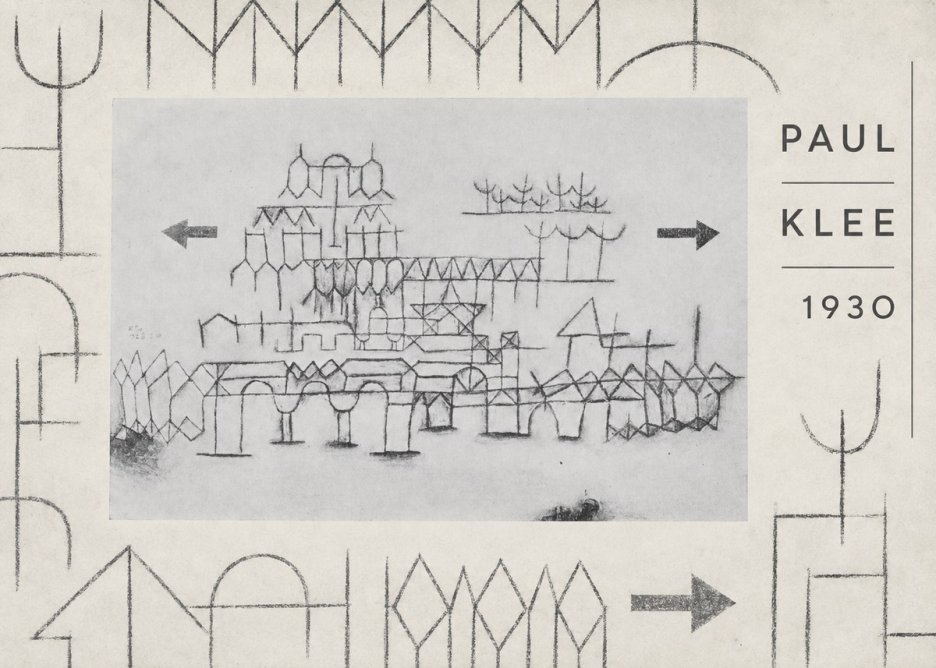 Paul Klee Architektur No6 - Plakat