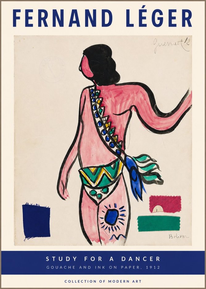 Fernand Léger Costume Design for 'Bolívar' No2 - Plakat
