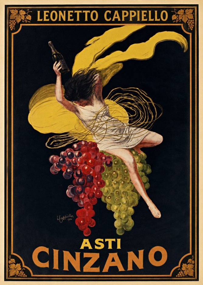 Leonetto Cappiello Asti Cinzano I No1 - Plakat