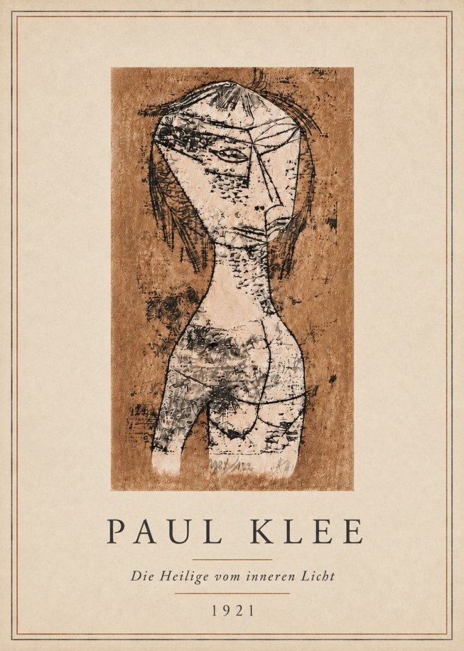 Paul Klee Die Heilige Vom Inneren Licht I No5 - Plakat