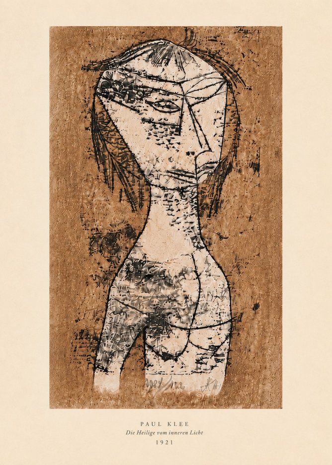 Paul Klee Die Heilige Vom Inneren Licht I No6 - Plakat