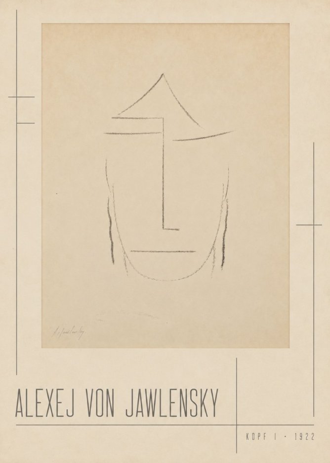 Alexej von Jawlensky Kopf I No2 - Plakat
