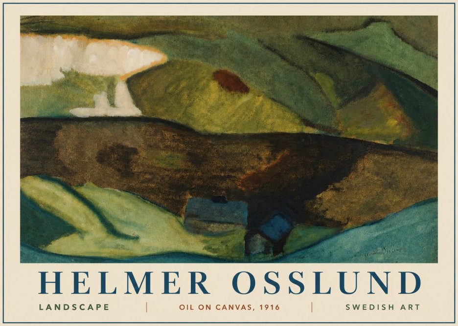 Helmer Osslund Landscape No3 - Plakat