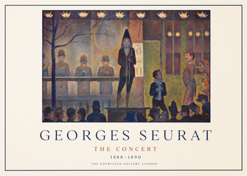 Seurat The Concert No1 - Plakat