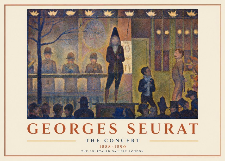 Seurat The Concert No3 - Plakat