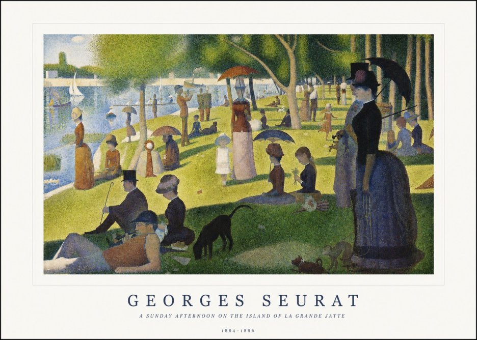 Seurat A Sunday Afternoon on the Island of La Grande Jatte III No1 - Plakat