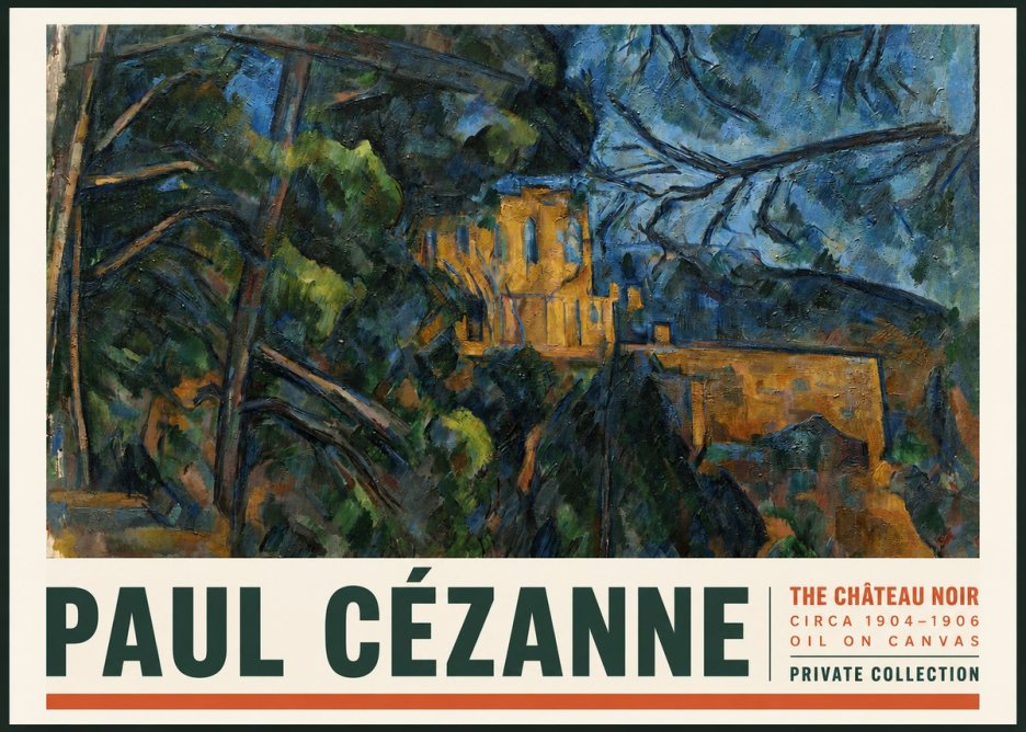 Paul Cézanne The Château Noir No2 - Plakat