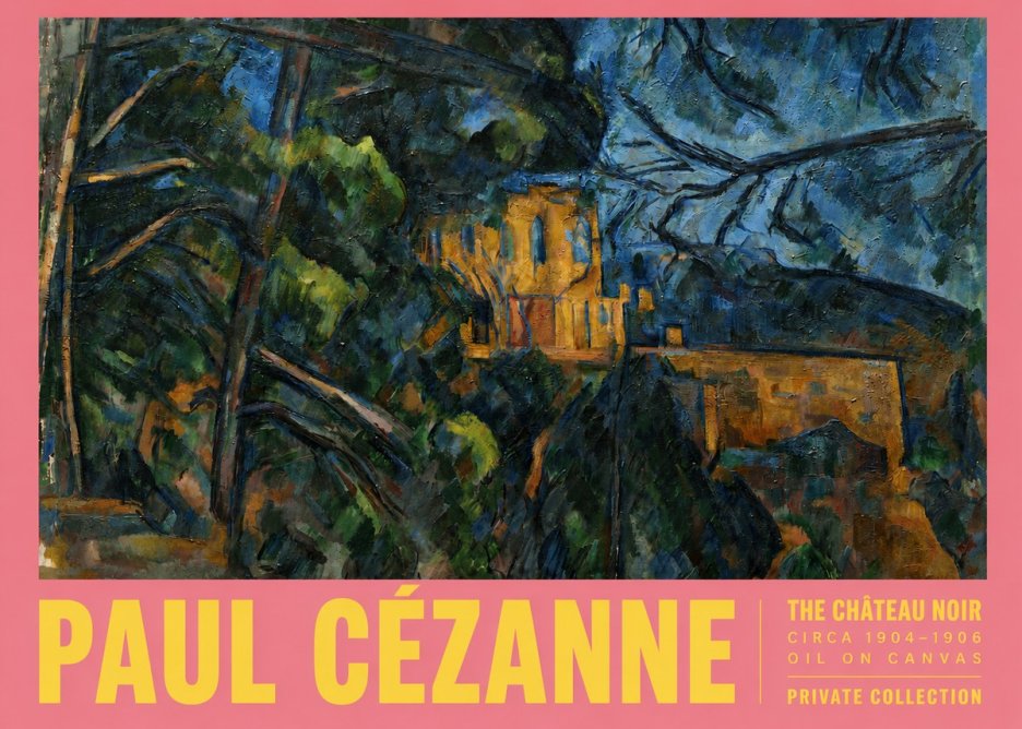 Paul Cézanne The Château Noir No3 - Plakat
