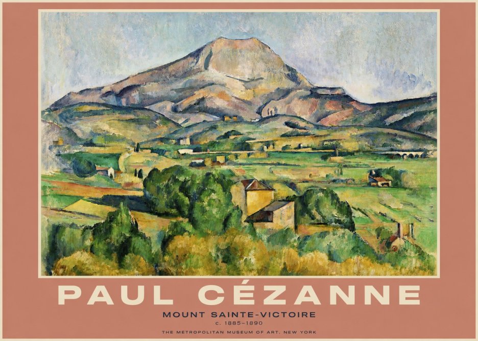 Paul Cézanne Mount Sainte-victoire No4 - Plakat