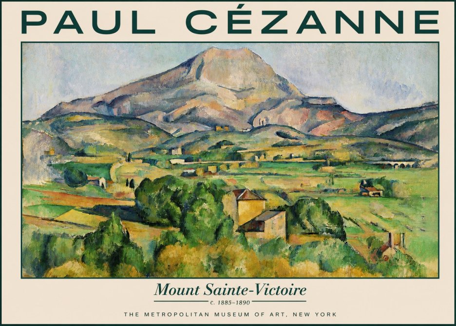 Paul Cézanne Mount Sainte-victoire No5 - Plakat