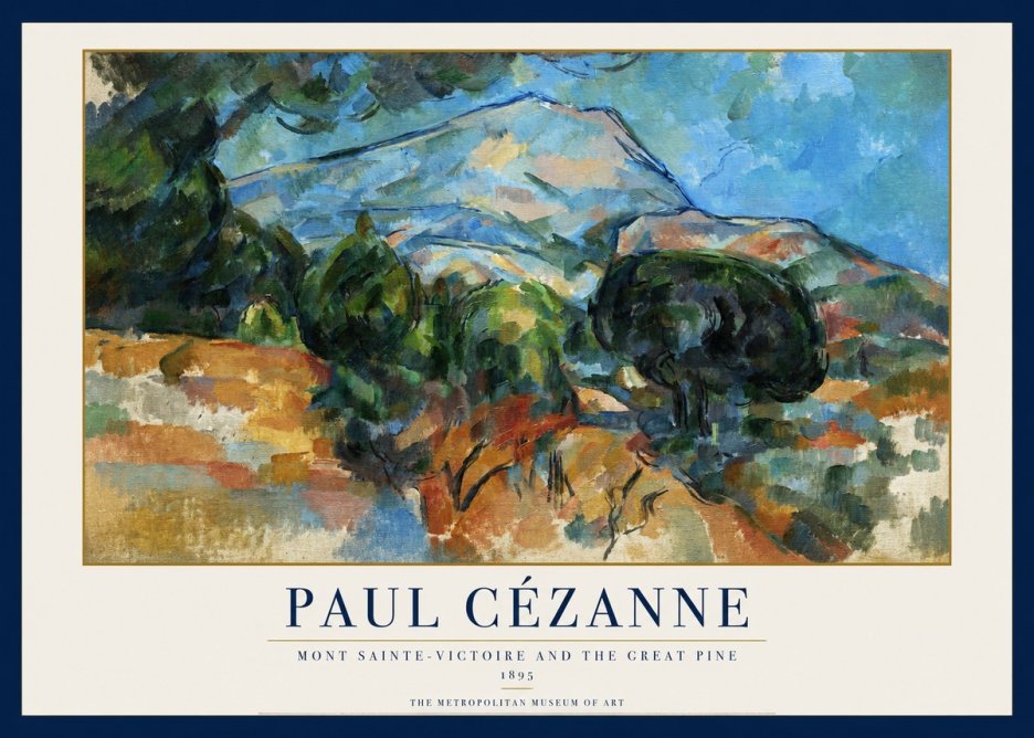 Paul Cézanne Mont Sainte-victoire and the Great Pine No1 - Plakat